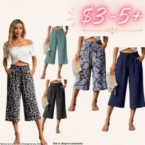 High Waisted Adjustable Tie Knot Palazzo Pants with Pockets