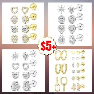 Hypoallergenic Sterling Silver Stud Earrings