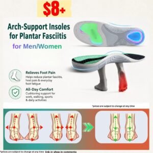 Arch-support insoles for Plantar Fasciitis