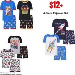 4-Piece Pajamas Set
