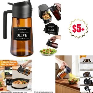2-in-1 Glass Oil Sprayer & Pourer