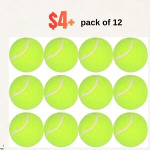 Pack of 12- (2-Inch)-Tennis Balls