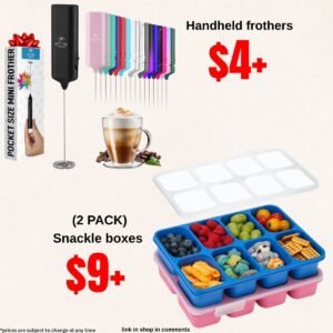 Handheld frothers | (2 PACK) Snackle boxes