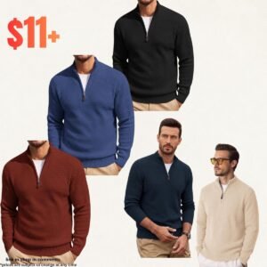 Men's Quarter Zip Sweater