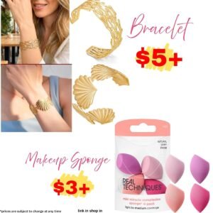 Makeup Sponge 4 Pack | Bracelet for Women