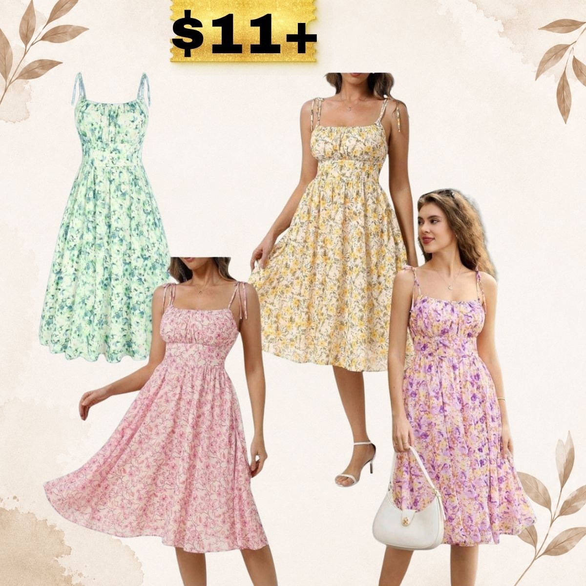 Women’s floral sundresses