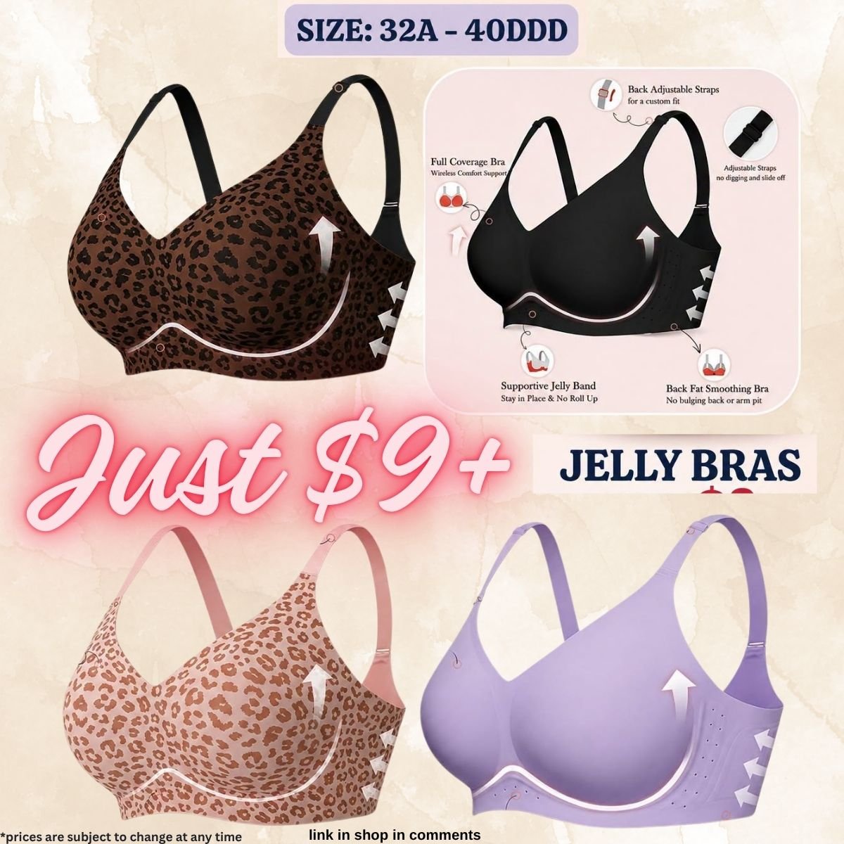 Jelly Full coverage seamless Bras