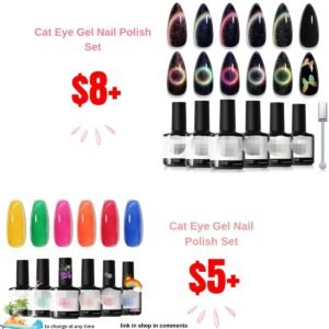 Cat Eye Gel Nail Polish Set & Neon Gel Nail Polish Set
