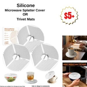 3 Pack 6 Inch Silicone Multi-Use cover