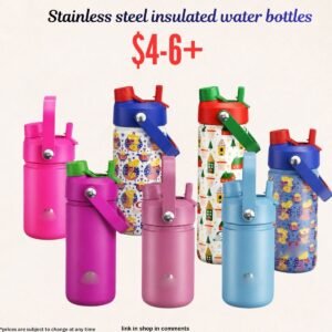 Stainless steel insulated water bottles