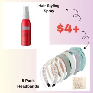 8 Pack Headbands | Branded Hair Styling Spray