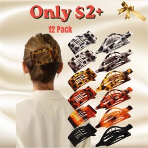 12-Pack Flat Claw Clips