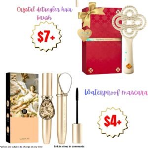 Waterproof mascara  | Crystal detangler hair brush