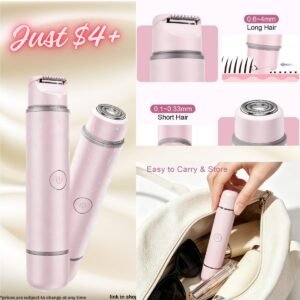 2-in-1 Electric Razor & Trimmer for Women