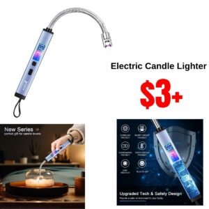 Rechargeable Electric Candle Lighter with Digital Battery Display