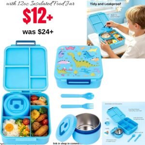 Kids Lunch Box with 12oz Insulated Food Jar