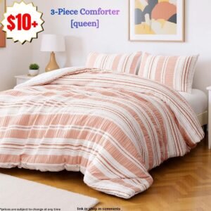 3-Piece Jacquard Comforter set (Queen)