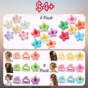 6-9 pack Hair Claw Clips