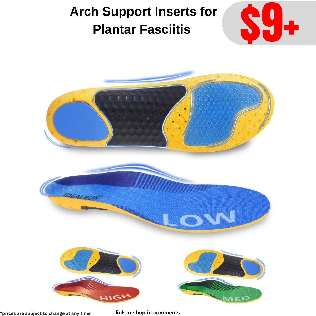 Arch Support Inserts for Plantar Fasciitis