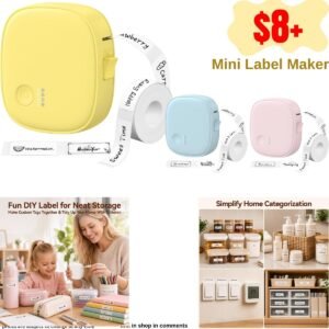 Mini Label Maker Machine with Tape