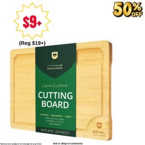 Bamboo Cutting Board with Juice Groove