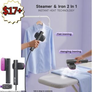 2-in-1 garment Steamer & Iron