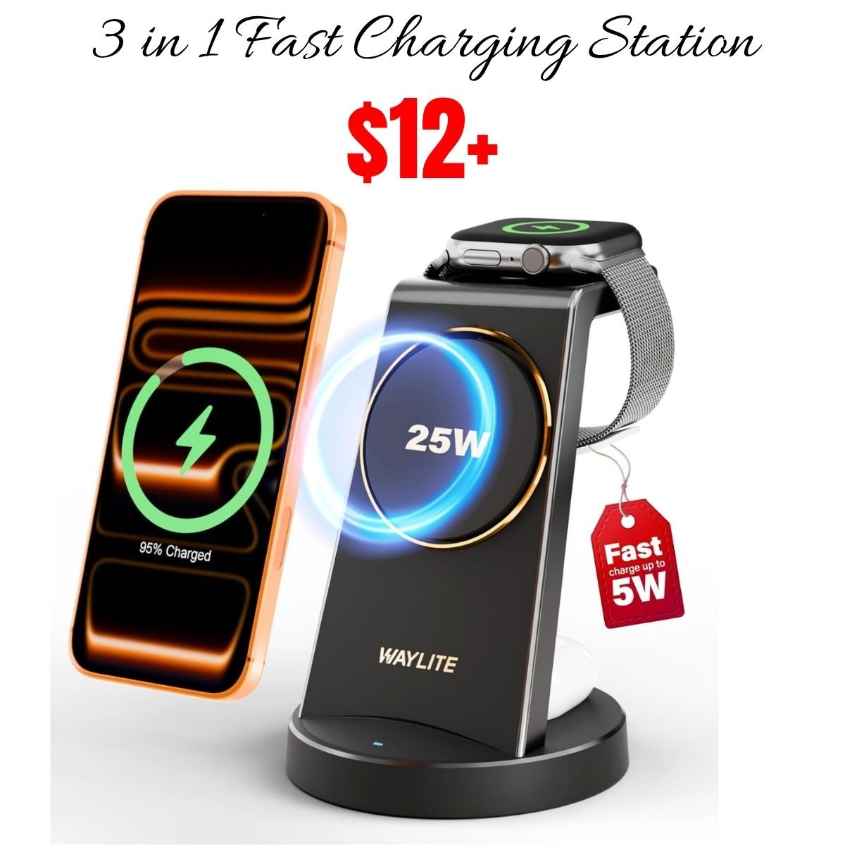 3 in 1 Fast Charging Station