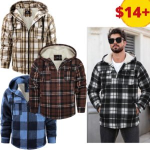 Mens Flannel Hoodies