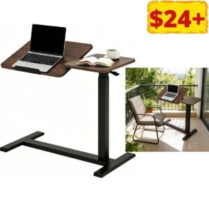 Height Adjustable Rolling Laptop Desk