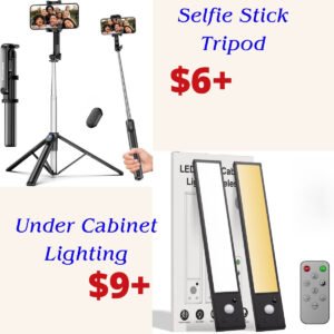 Selfie Stick Tripod | Under Cabinet Lighting
