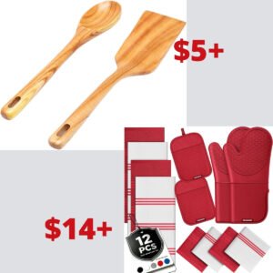 Wooden Cooking Spoons | Silicone Oven Mitts and Pot Holders
