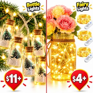 12 Pack Fairy String Lights | Mini Bottle Lights