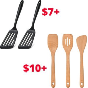 Spatula Set of 2 | 3-Piece Wooden Turner Set