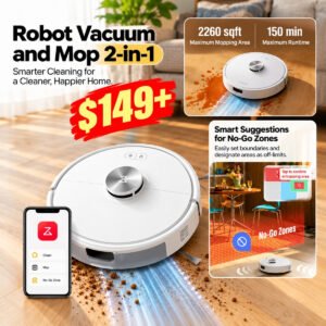 Robot Vacuum and Mop Combo