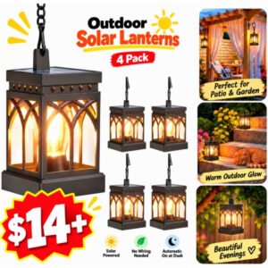 4 Pack Solar Lanterns