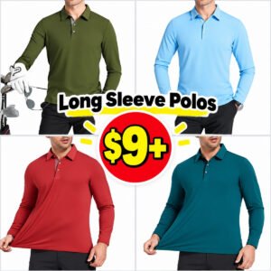 Mens Long Sleeve Golf Shirts