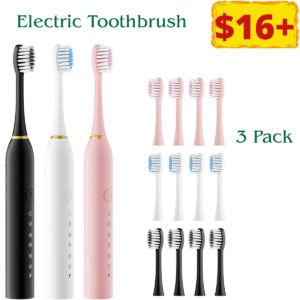 Electric Toothbrush 3 Pack