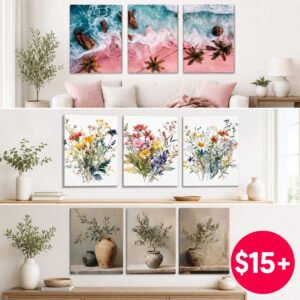3 pcs Canvas Wall Art