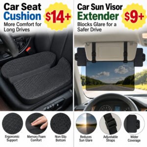 Sun Visor Extender  | Car Seat Cushion