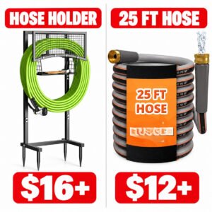 25FT Garden Hose |  Hose Holder