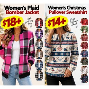 Quarter Zip Pullover | Cropped Plaid Jacket