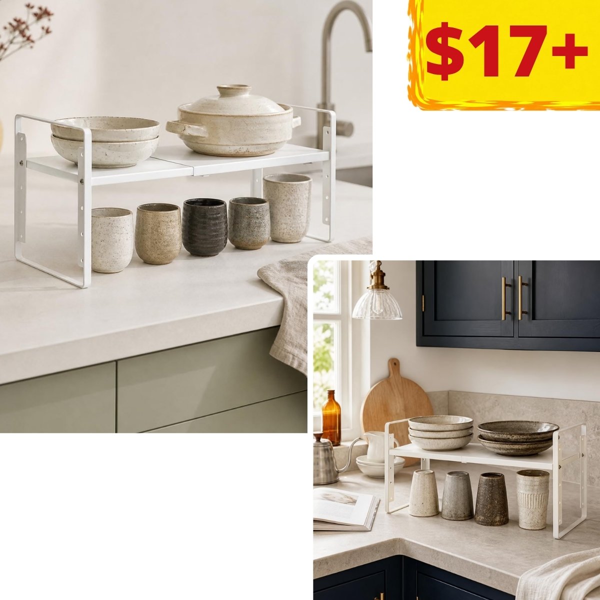 Kitchen Cabinet Shelf Organizers