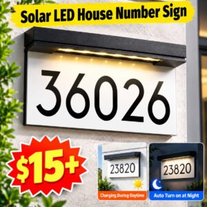 Solar Address Sign