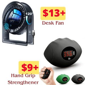 Desk Fan | Hand Grip Strengthener