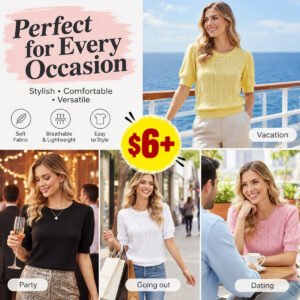 Women's Puff Short Sleeve Tops