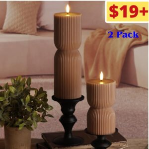 Flameless Pillar Candles