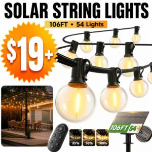 100FT  Solar String Lights