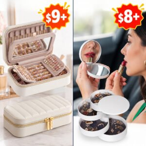 Portable Box Jewelry Organizer
