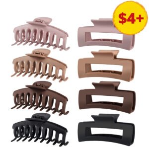 8 Pack Large Claw Clips