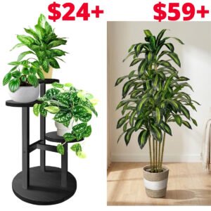 5ft Artificial Plant  | 3 Tier Plant Stand